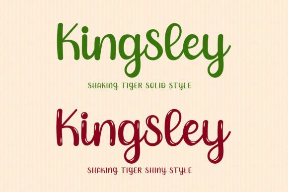 Shaking Tiger Font PNG with transparent background - Preview 1