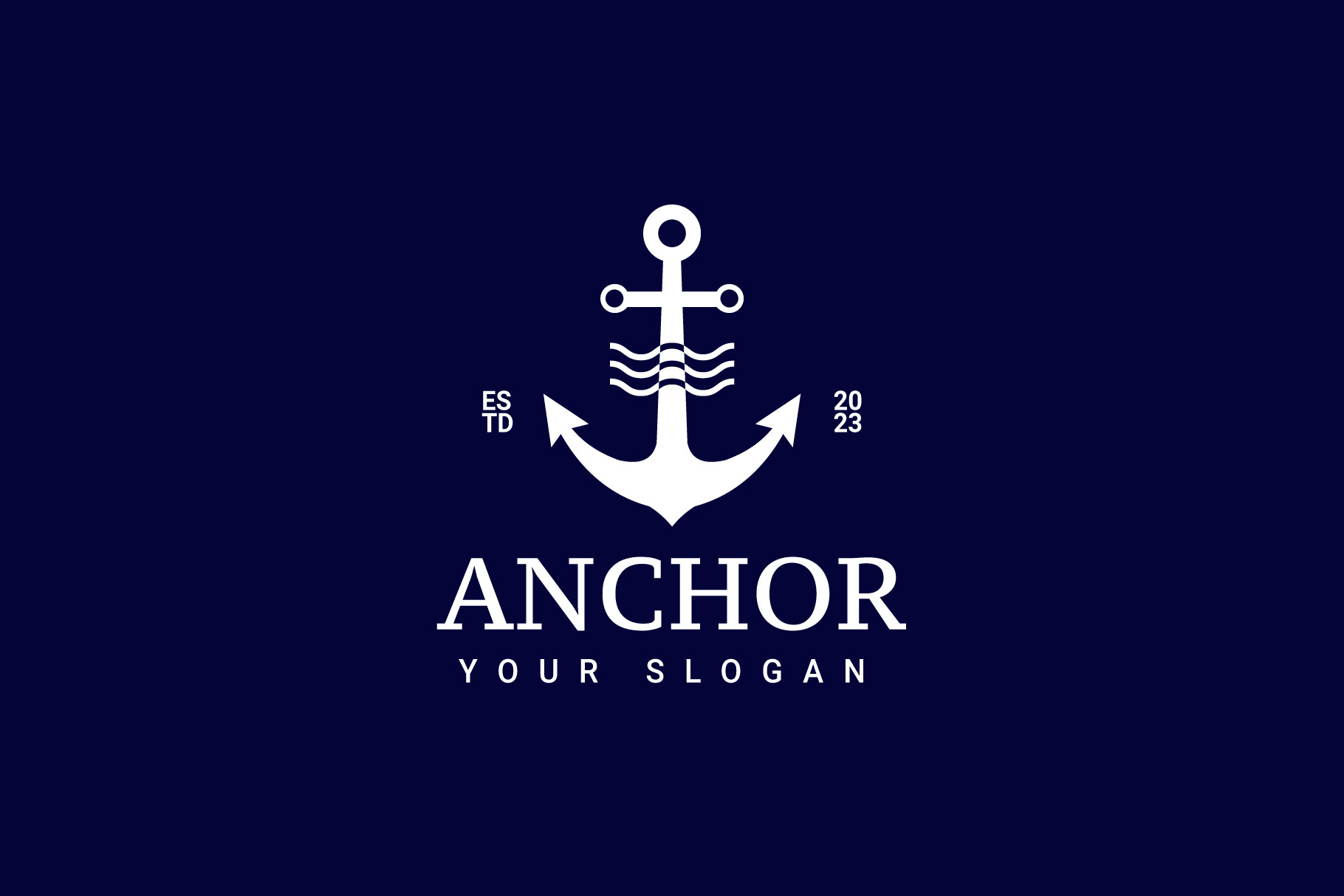 Anchor Logo Vector Icon Illustration Graphic by Dyn Studio 