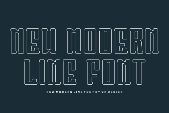 Belang Keslomot Line Font - Preview 1