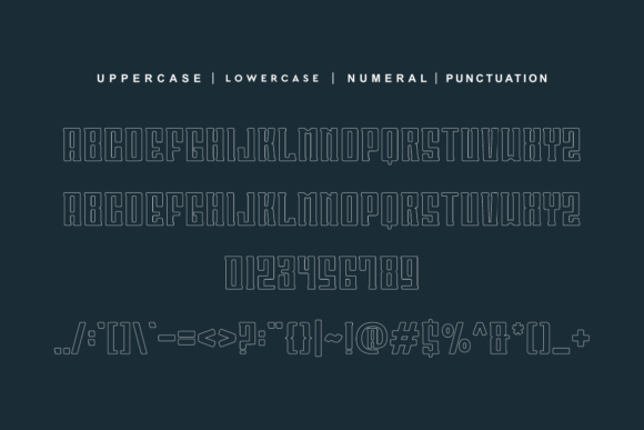 Belang Keslomot Line Font - Preview 3