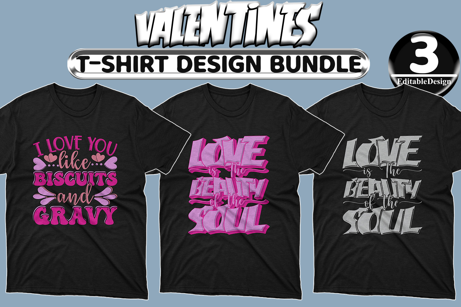 Best Valentine's T-shirt Design Bundle-4