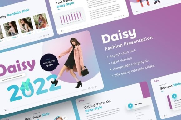Preview of Daisy Fashion Presentation fashion presentation template