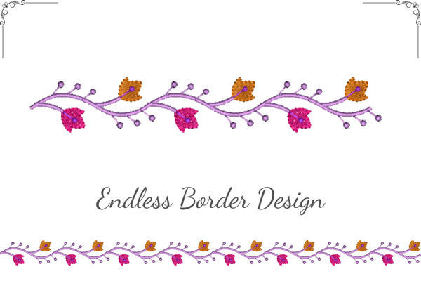Floral Endless Border