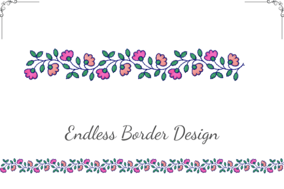 Floral Endless Border
