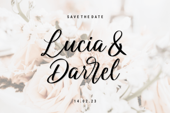 Maria Valentina Font PNG with transparent background - Preview 4
