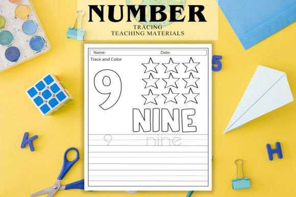 Numeric Number Tracing KDP Worksheet V2