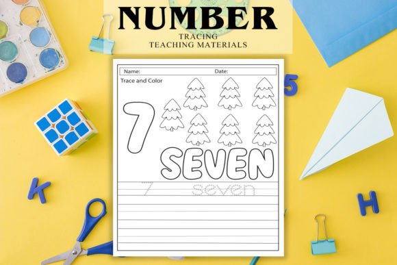 Numeric Number Tracing KDP Worksheet V3