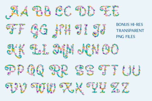 Prunellia Butterfly Font PNG with transparent background - Preview 6
