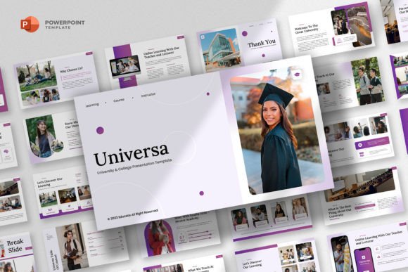 Preview of Universa - Education PowerPoint Template education presentation template