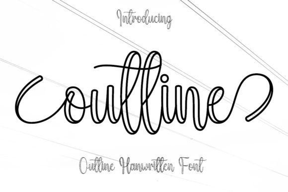 Outline Font by Hardiboy Design preview