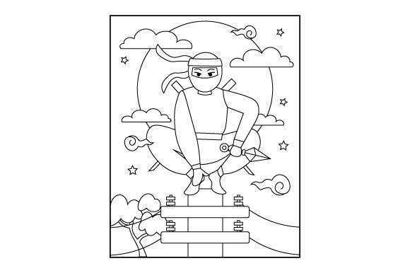 Ninja Coloring Pages Kids
