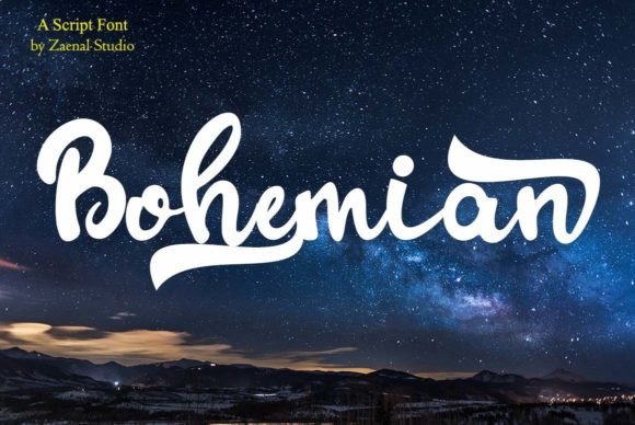 Bohemian Script & Handwritten Font By Zaenal Studio