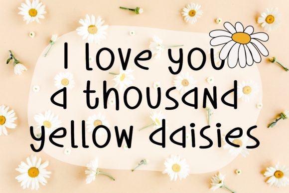 Daisy Land Font PNG with transparent background - Preview 1