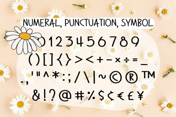 Daisy Land Font PNG with transparent background - Preview 3