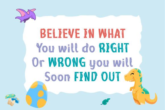 Good Dino Font PNG with transparent background - Preview 3