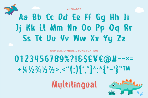 Good Dino Font PNG with transparent background - Preview 4