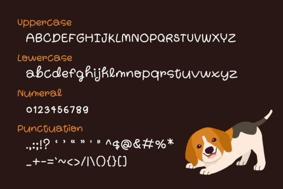 Jolly Beagle Font PNG with transparent background - Preview 1