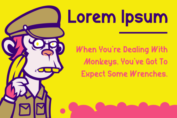 Monkey Kindly Font PNG with transparent background - Preview 2