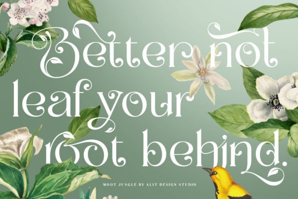 Moot Jungle Font PNG with transparent background - Preview 2
