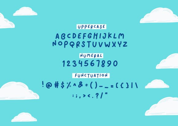 Morning Ginka Font PNG with transparent background - Preview 1