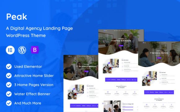 Peak - Digital Agency WordPress Theme