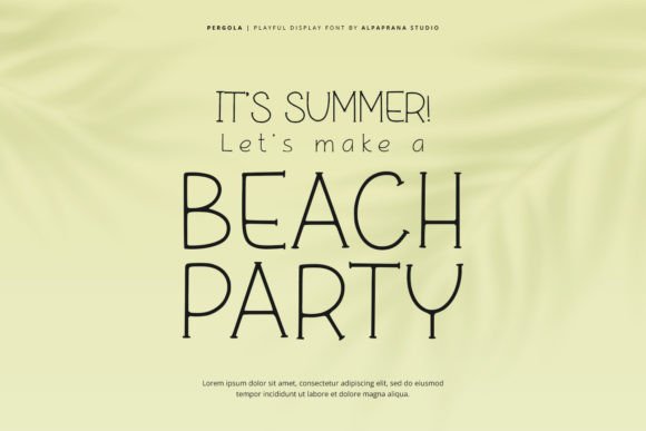 Pergola Font PNG with transparent background - Preview 2