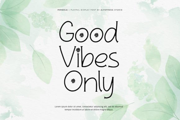 Pergola Font PNG with transparent background - Preview 4