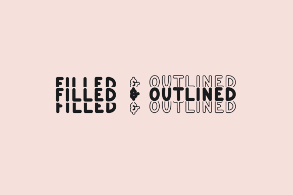 Popple Font PNG with transparent background - Preview 1