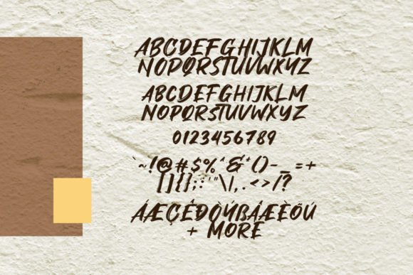 Shock Brat Font PNG with transparent background - Preview 5