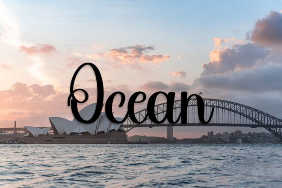 Simple Sunday Font PNG with transparent background - Preview 4