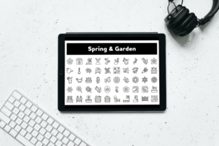 Spring & Garden Outline Icons Graphic by larsonline · Creative Fabrica
