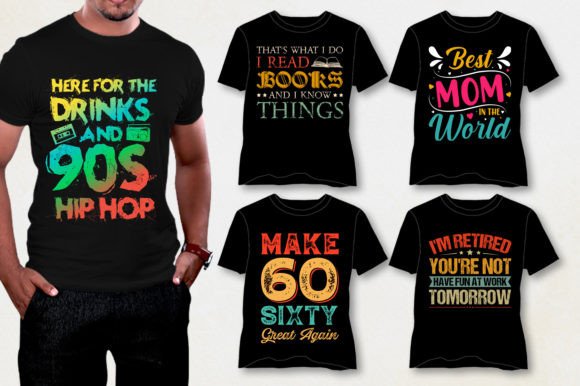 T-Shirt Design Bundle for POD