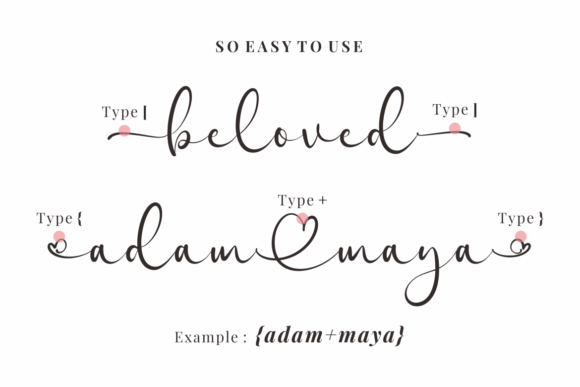 Beloved Angelica Font - Preview 1