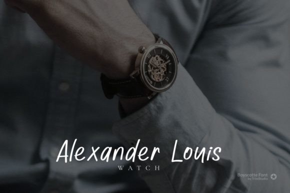 Boyscotte Font PNG with transparent background - Preview 3