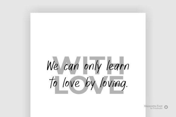Boyscotte Font PNG with transparent background - Preview 4