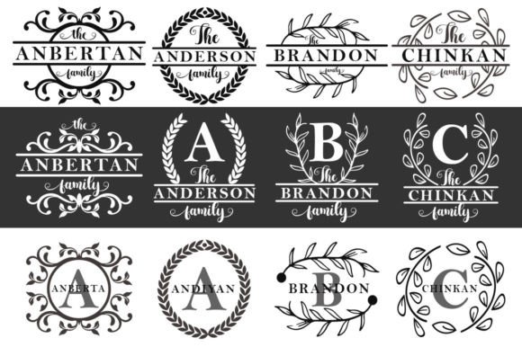 Family Monogram Decorative Font By George Studio