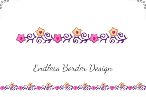 Floral Endless Border