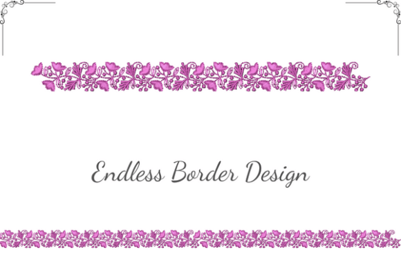 Floral Endless Border