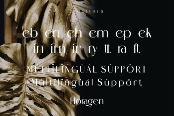 Horagen Font PNG with transparent background - Preview 6