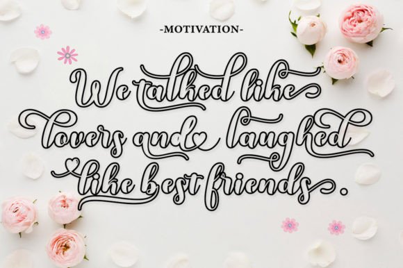 Kayla Outline Font PNG with transparent background - Preview 2