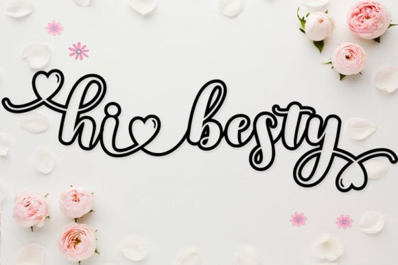 Kayla Outline Font PNG with transparent background - Preview 6