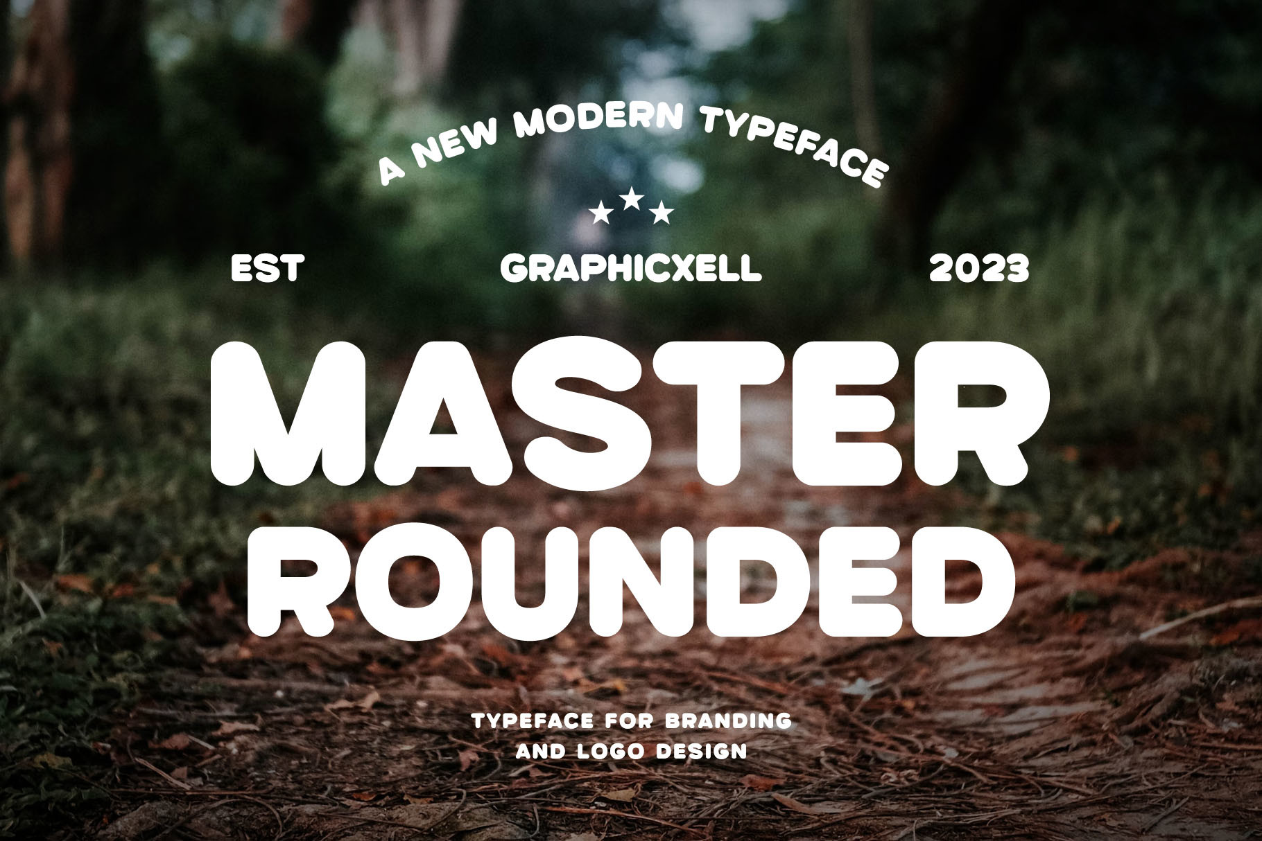 Master Rounded Font by Graphicxell · Creative Fabrica font preview