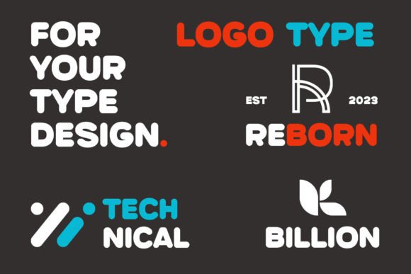 Master Rounded Font PNG with transparent background - Preview 1