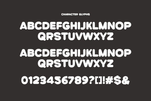 Master Rounded Font PNG with transparent background - Preview 4