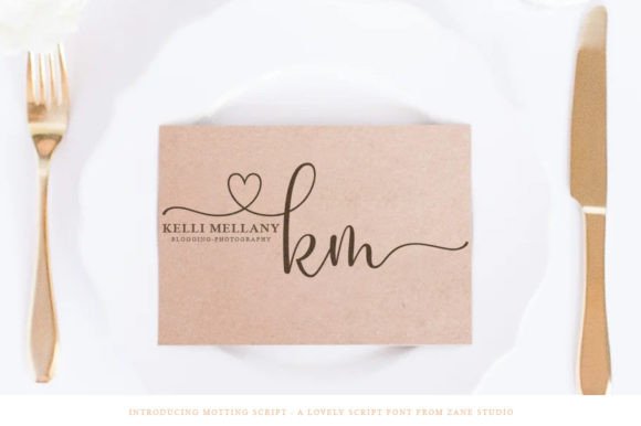 Motting Font PNG with transparent background - Preview 6