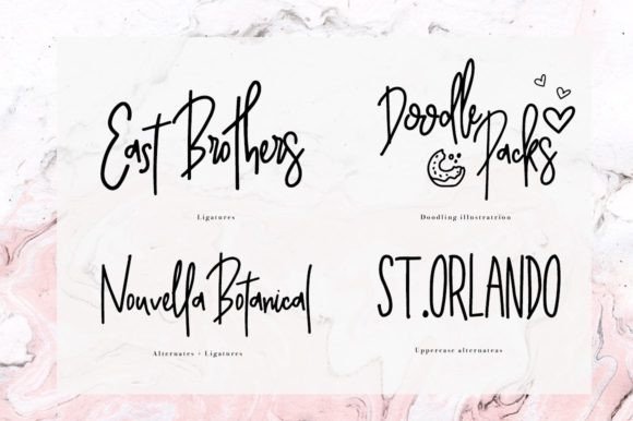 Pinkerton Script Font PNG with transparent background - Preview 5