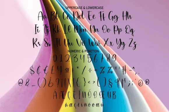 Printing Font PNG with transparent background - Preview 6