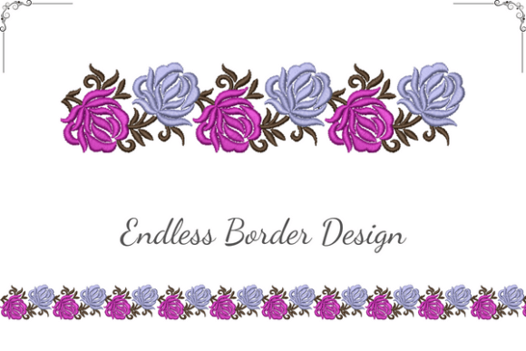 Rose Flowers Border