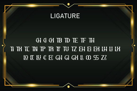 Royal Letter Font PNG with transparent background - Preview 3
