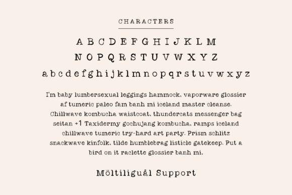 Silly Typewriter Font PNG with transparent background - Preview 4